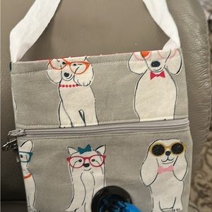 Coasters 5$ bags with waterproof liner 7$ doggy waist bags 15